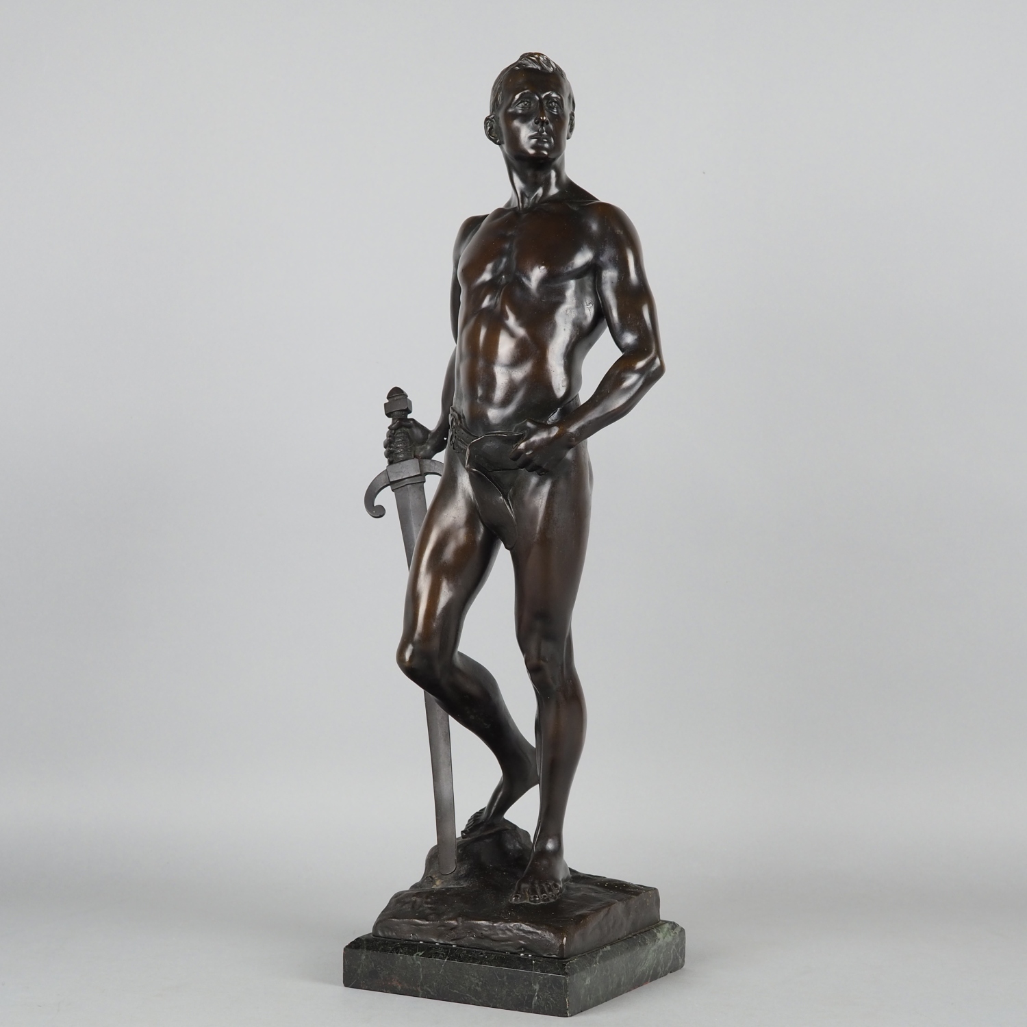 Finely crafted large bronze of a warrior by Paul Ludwig Kowalczewski around 1900 - Image 2 of 6