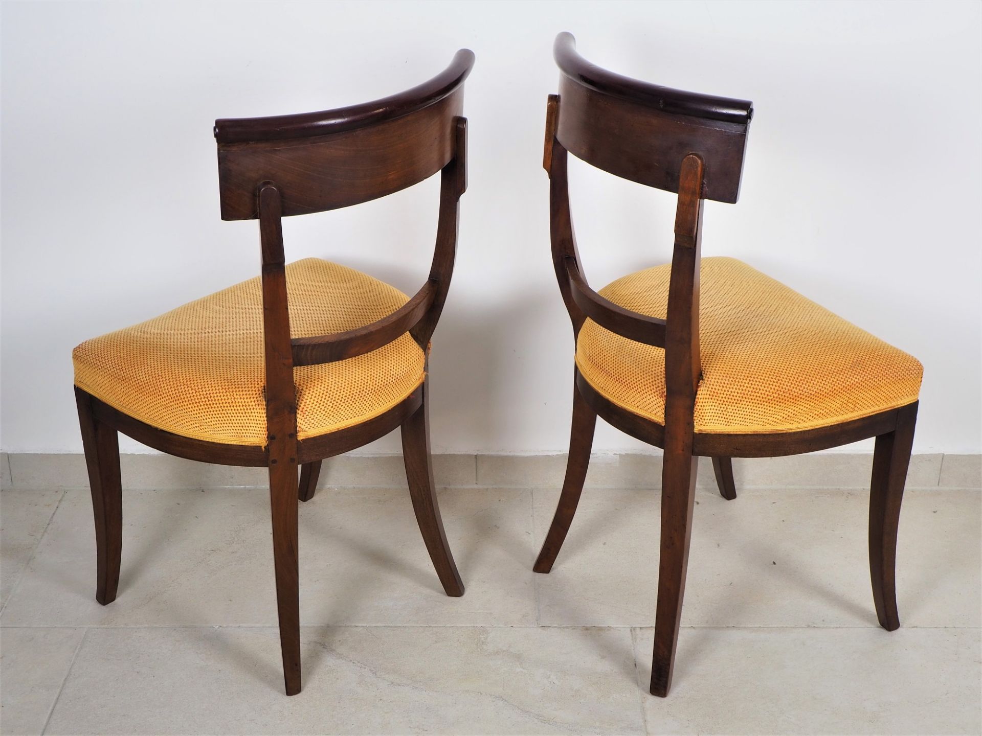 Set of 6 chairs, Biedermeier, around 1900 - Image 3 of 3