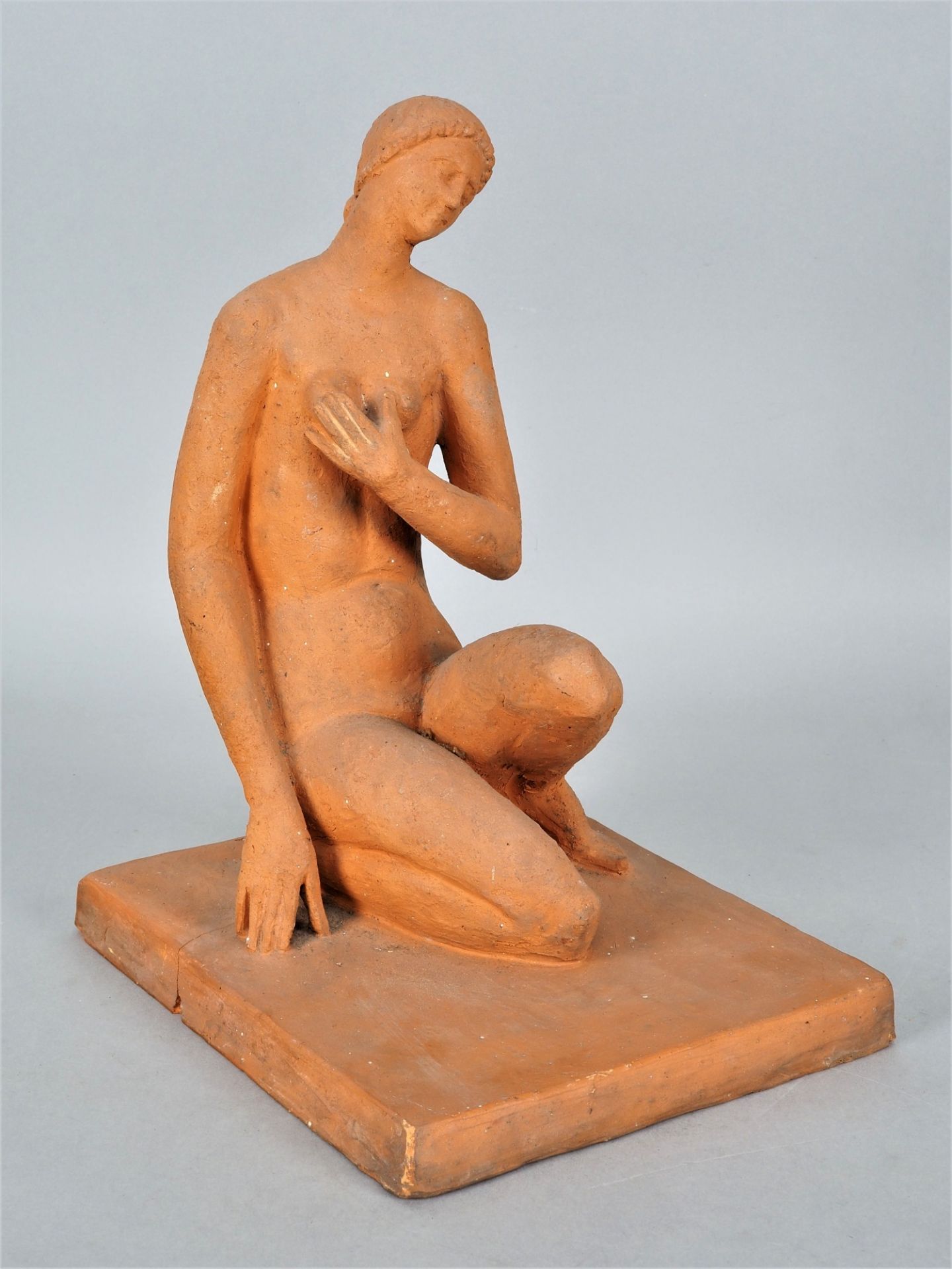 Michael Rauscher (1875, Traberg - 1915, Húszt) - clay sculpture of a female nude.