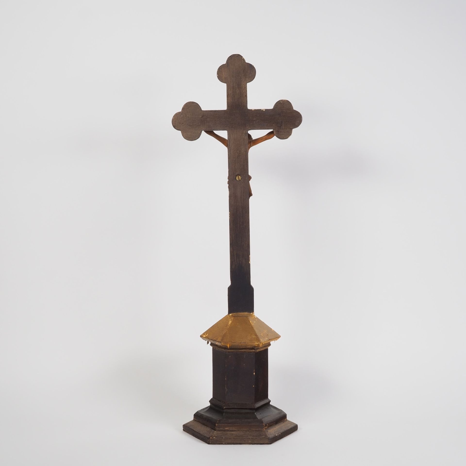 Standkruzifix, Holz, 19. Jh. - Bild 2 aus 3