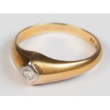 Brillant Solitär-Ring, 14K Gold