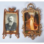 Convolute picture frames, around 1890