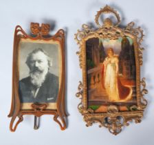 Convolute picture frames, around 1890