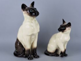 2 Keramik Siamkatzen, Beswick, England