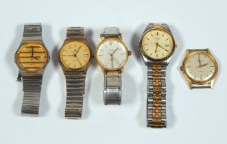 Mixed lot of wristwatches, 5 pcs.