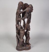 Makonde, African ebony tree of life, 20th c.