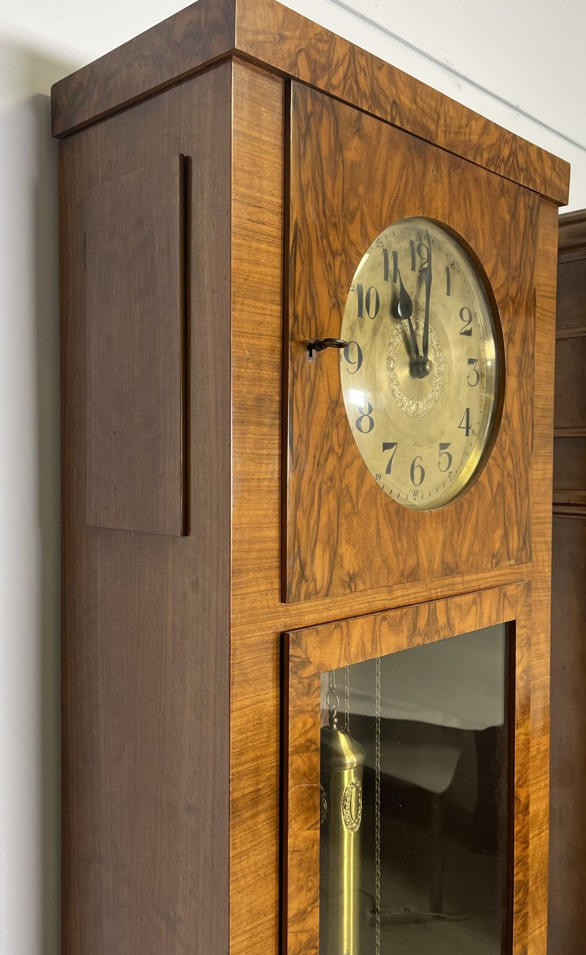 Simple art deco grandfather clock, beginning of 20th century. - Image 6 of 10