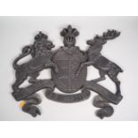 Kingdom of Württemberg cast iron coat of arms, antique, 19th century
