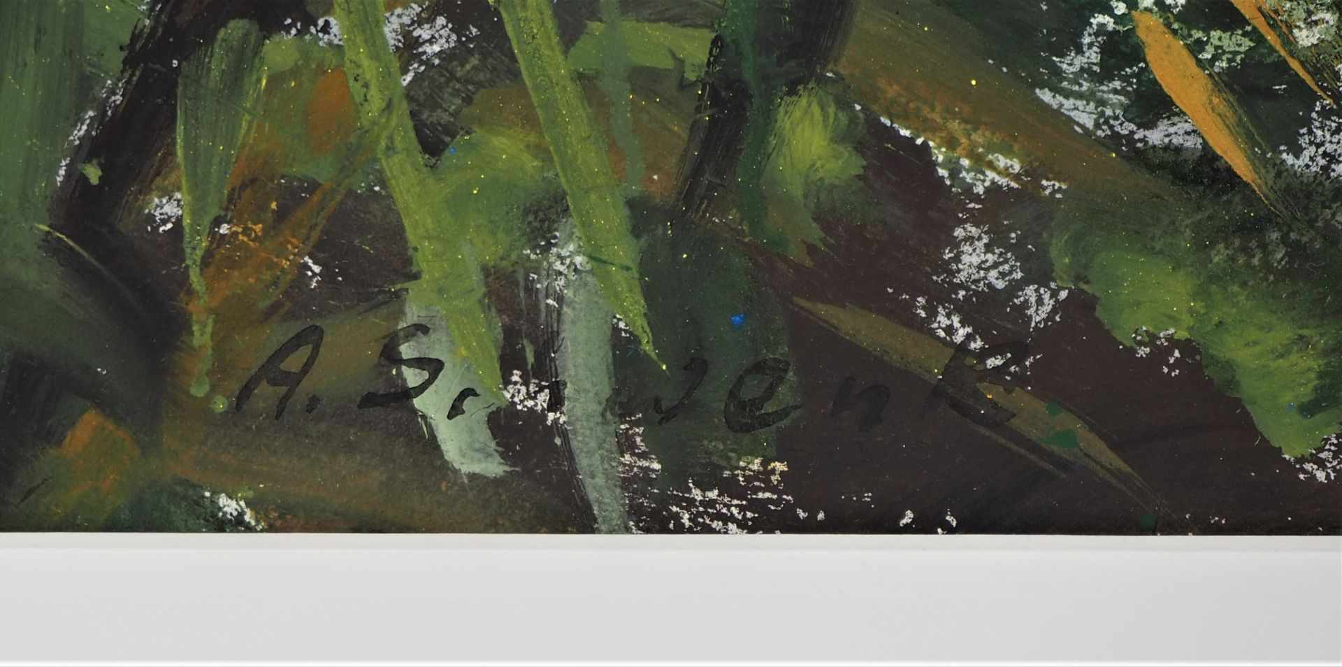 Adolf Schwenk (1929-1996), Darstellung eines Gewässers im Sonnenaufgang - Bild 3 aus 3