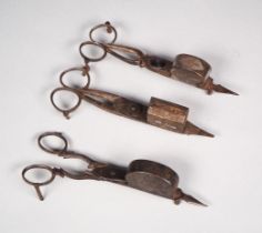 Wick scissors assortment, 19th c.