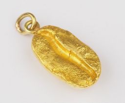 14K Gold Anhänger "Kaffeebohne"