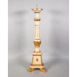 Large Baroque altar candlestick, 18th century.