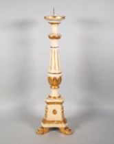Large Baroque altar candlestick, 18th century.