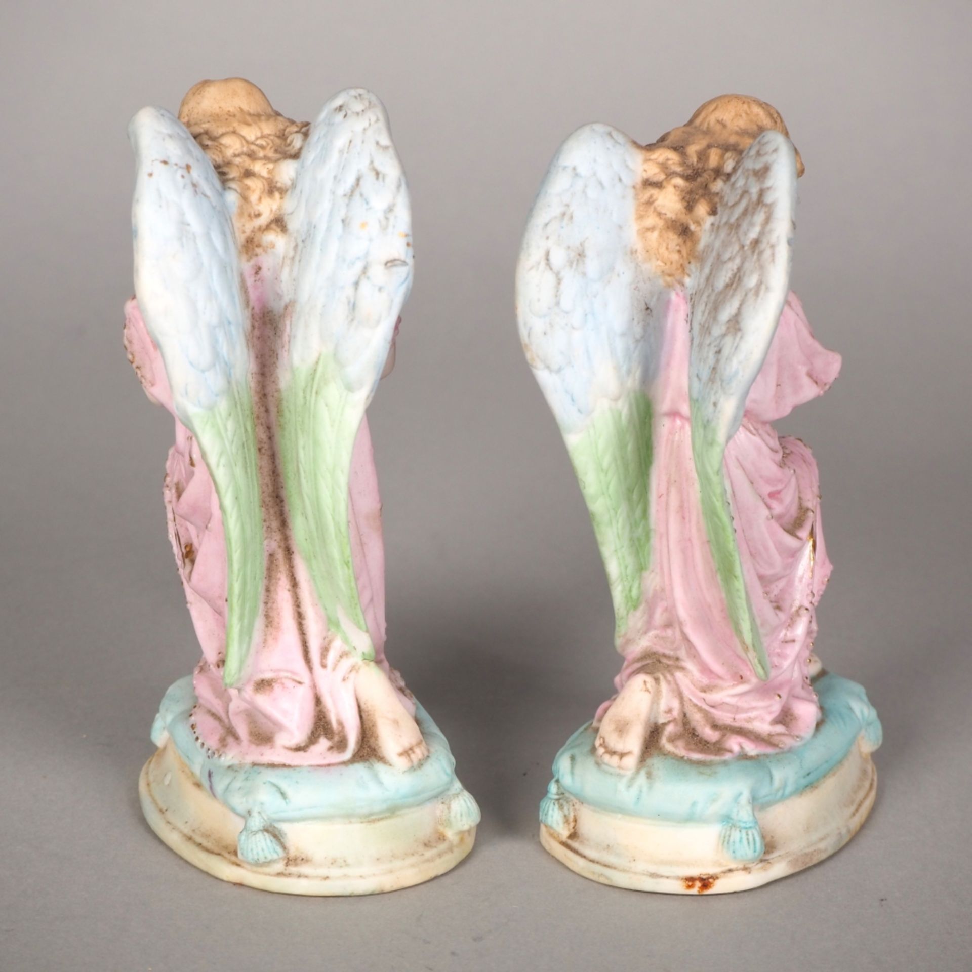Paar Porzellan Engel, 20. Jh. - Bild 2 aus 4