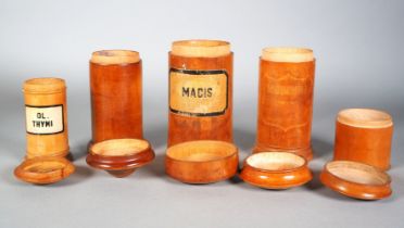 Set of pharmacy jars, 19th century.