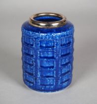 Blaue Keramik Vase von Palshus, Dänemark 1960er - Annelise und Per Linnemann-Schmidt