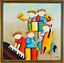 Joyce Roybal (*1955) - Musizierende Kinder