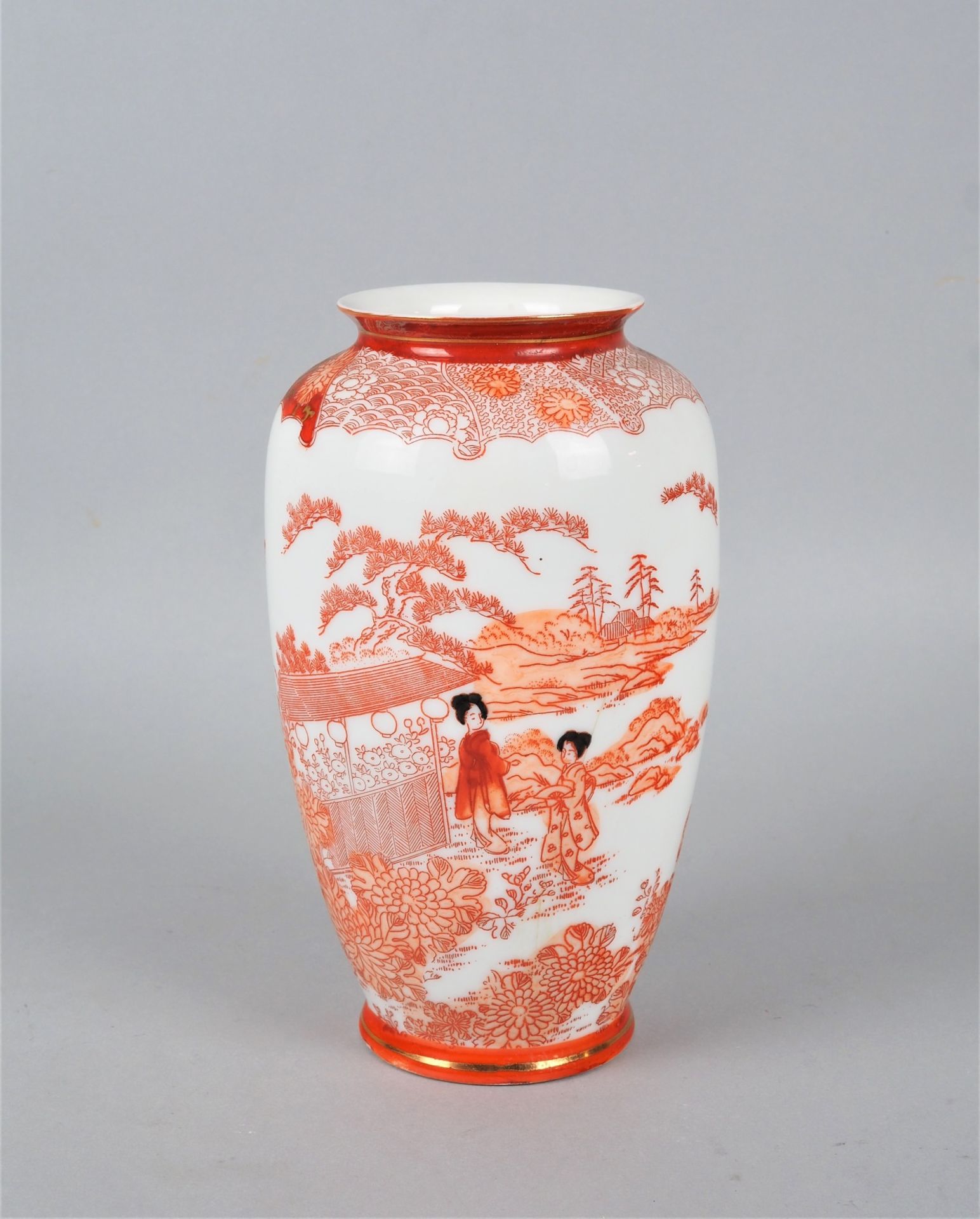 Japanische Porzellan Vase - Bild 2 aus 4
