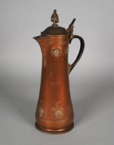 WMF, High Art Nouveau gift jug, c. 1900.