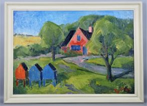 Emil Dyrberg-Petersen (1908 - 1973) - Landschaftsgemälde, 1945