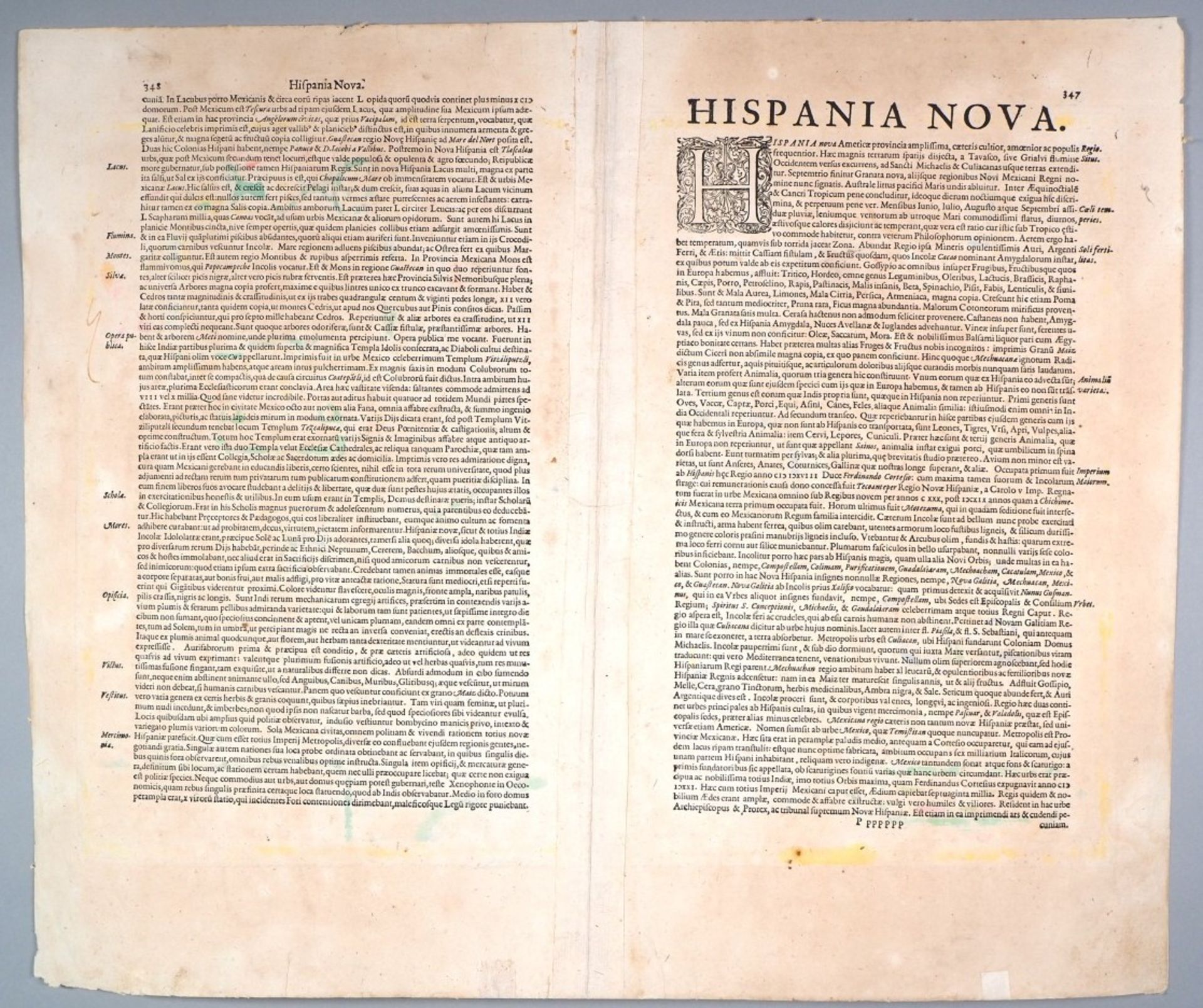 Hispaniae Novae Nova Descriptio, probably 17th century. - Image 3 of 4
