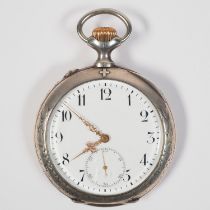 Seltene Jugendstil Taschenuhr: IWC Schützenuhr, Zürich 1907