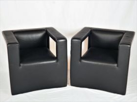 Pair of postmodern designer armchairs - Paolo Piva