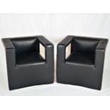 Pair of postmodern designer armchairs - Paolo Piva