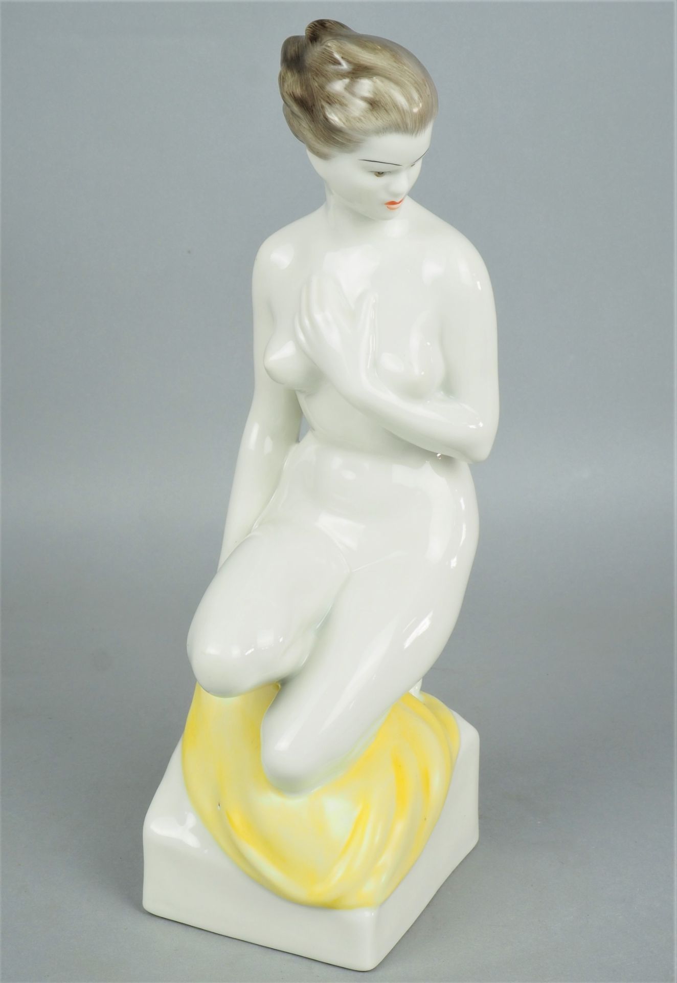 Akt Figur "HOLLOHAZA", um 1950