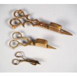 Wick trimmers assortment, 19th c.