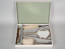 Ladies toiletry set, 835 silver, 4 parts.