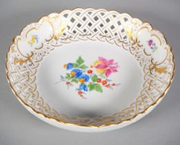 Meissen, openwork bowl, mid-20th century.