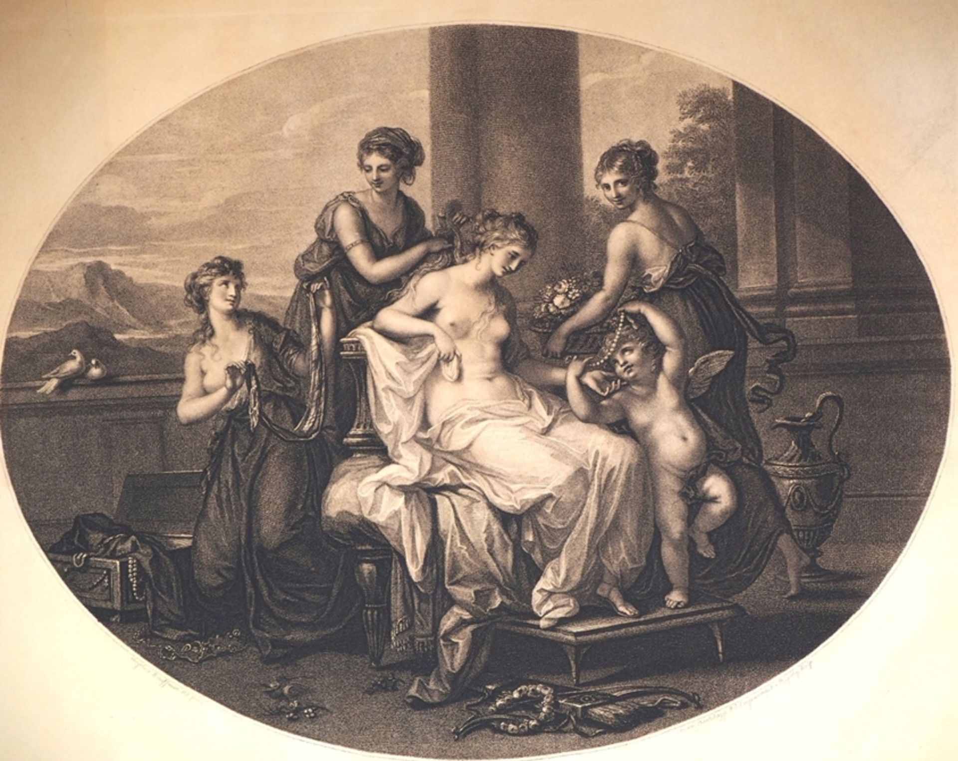 Francesco Bartolozzi (1727-1815), ''Die Toilette der Venus'', wohl 19. Jh. - Bild 2 aus 3