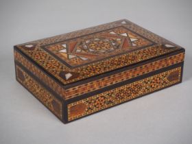 Oriental casket with inlays, 20th century.