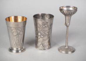 Pewter convolute, Art Nouveau, around 1900