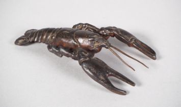 Bronze lobster, 20th c.
