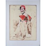 Peter Sengl, hand colored lithograph, hand numbered and signed.