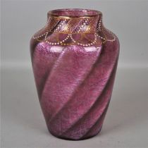 Jugendstil Vase um 1907, Loetz Pink Melusin - Entwurf von Eduard Prochaska