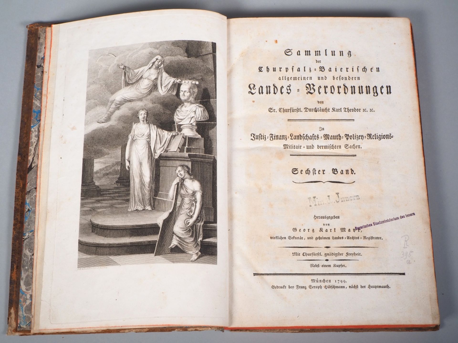 Sammlung der Kurpfalz-Baierischen allgemeinen und besonderen Landes-Verordnungen, 1799 - Bild 3 aus 4