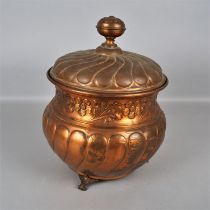 Copper pot with lid, early 20th century. 