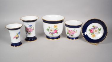 Mixed ware Kaiser porcelain, cobalt