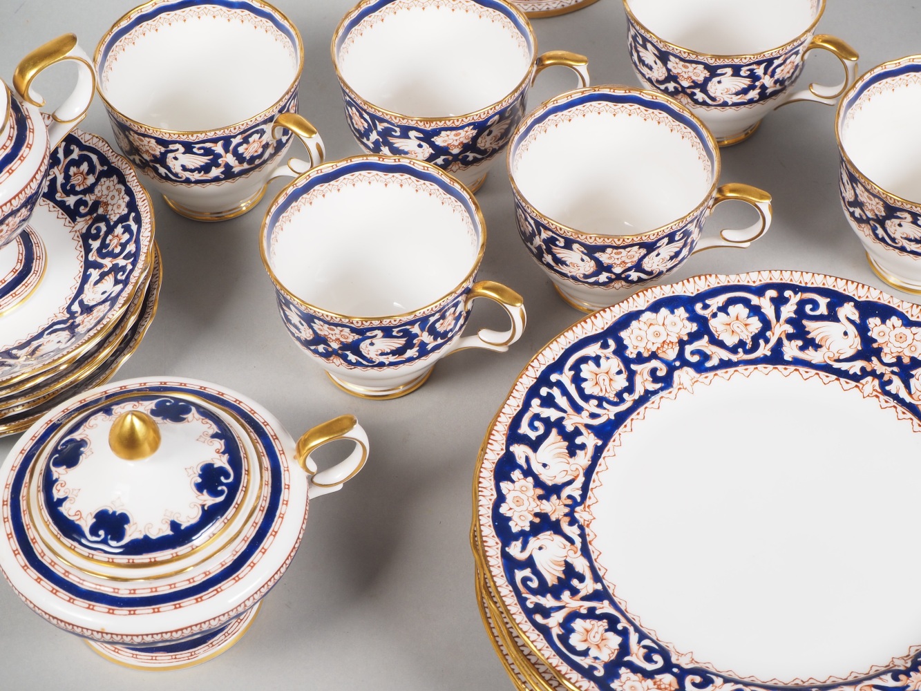Coffee service Staffordshire Ellesmere for 6 persons, 21 pieces. - Image 3 of 6