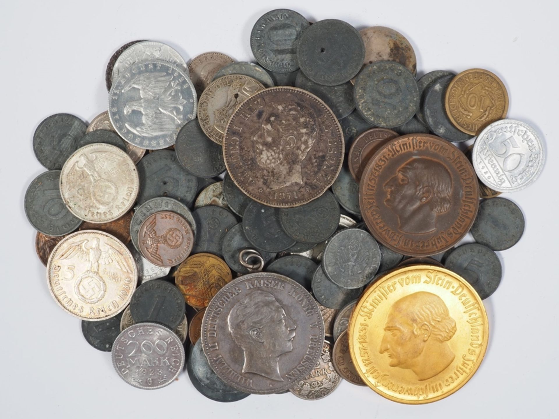 German Reich: Mix of Reich coins / emergency money