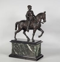 Equestrian statue of Bartolomeo Colleoni, probably late 19th century.