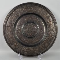 Large splendor relief plate around 1880