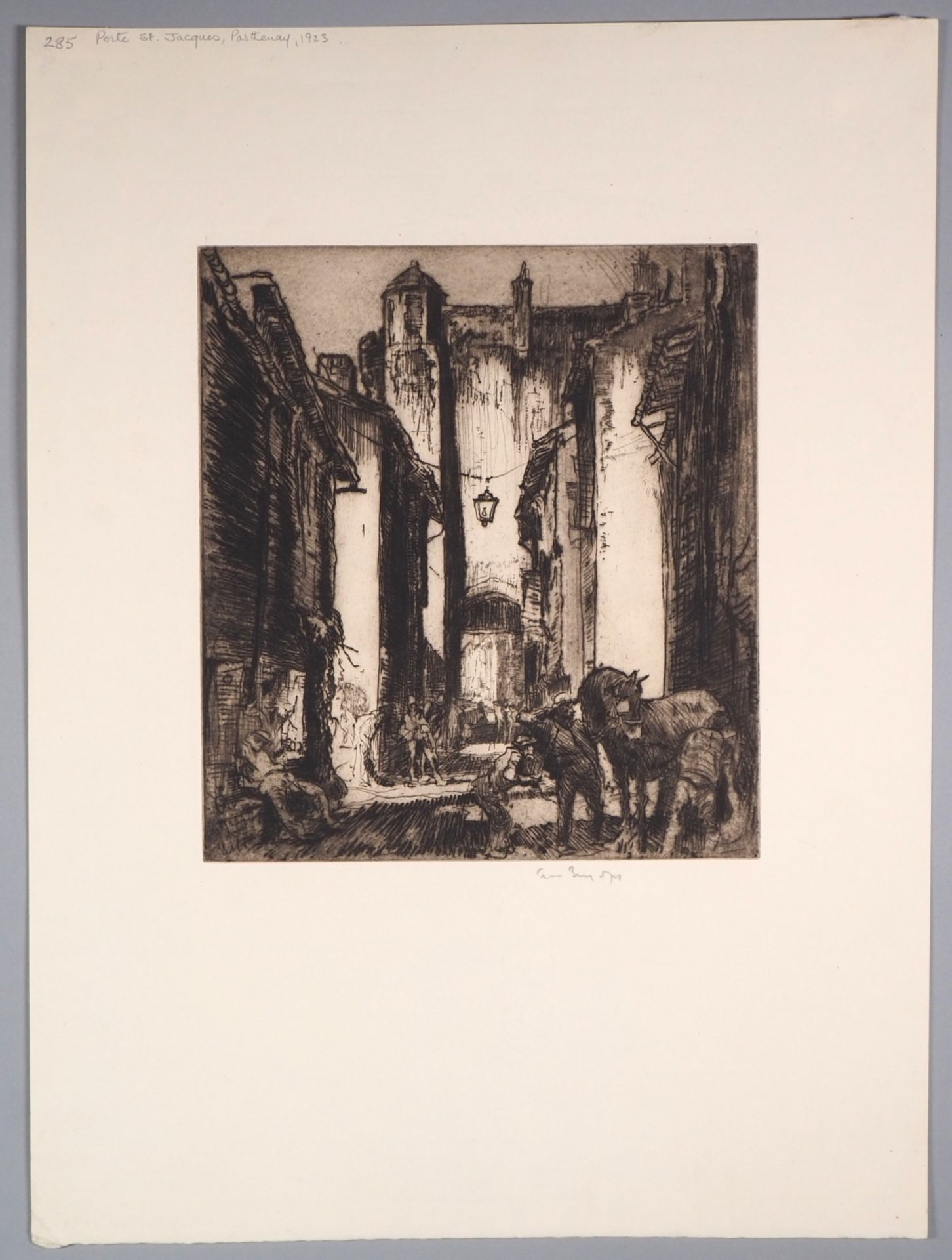 Frank Brangwyn, Porte St. Jacques, 1923 