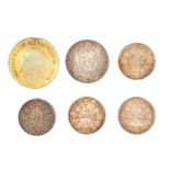 Mixed lot silver coins German Empire 1903-1915, 5 pcs. i.a. Saxony