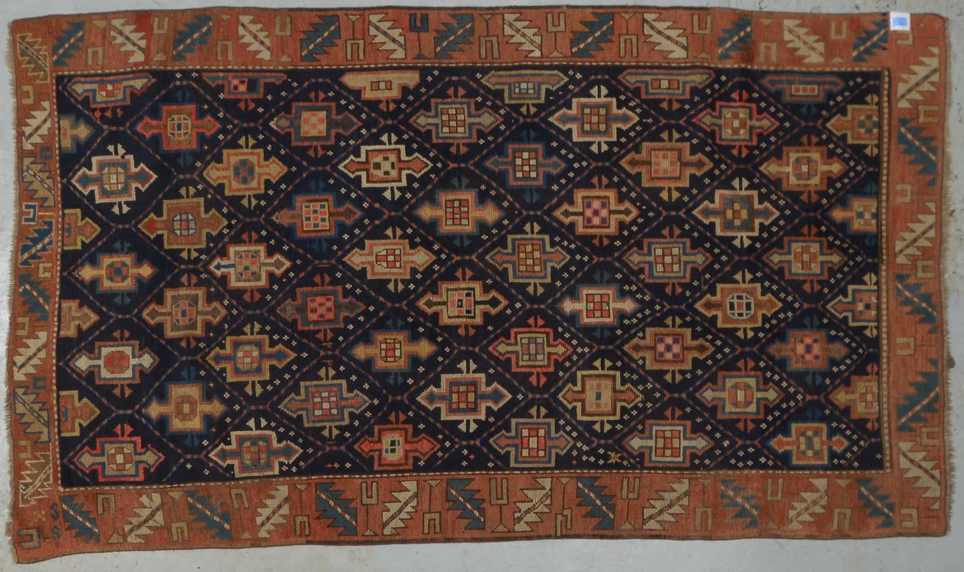 Antiker Shirwan (Ende 19. Jh.), Wolle auf Wolle, mittelfeine Kn&uuml;pfung