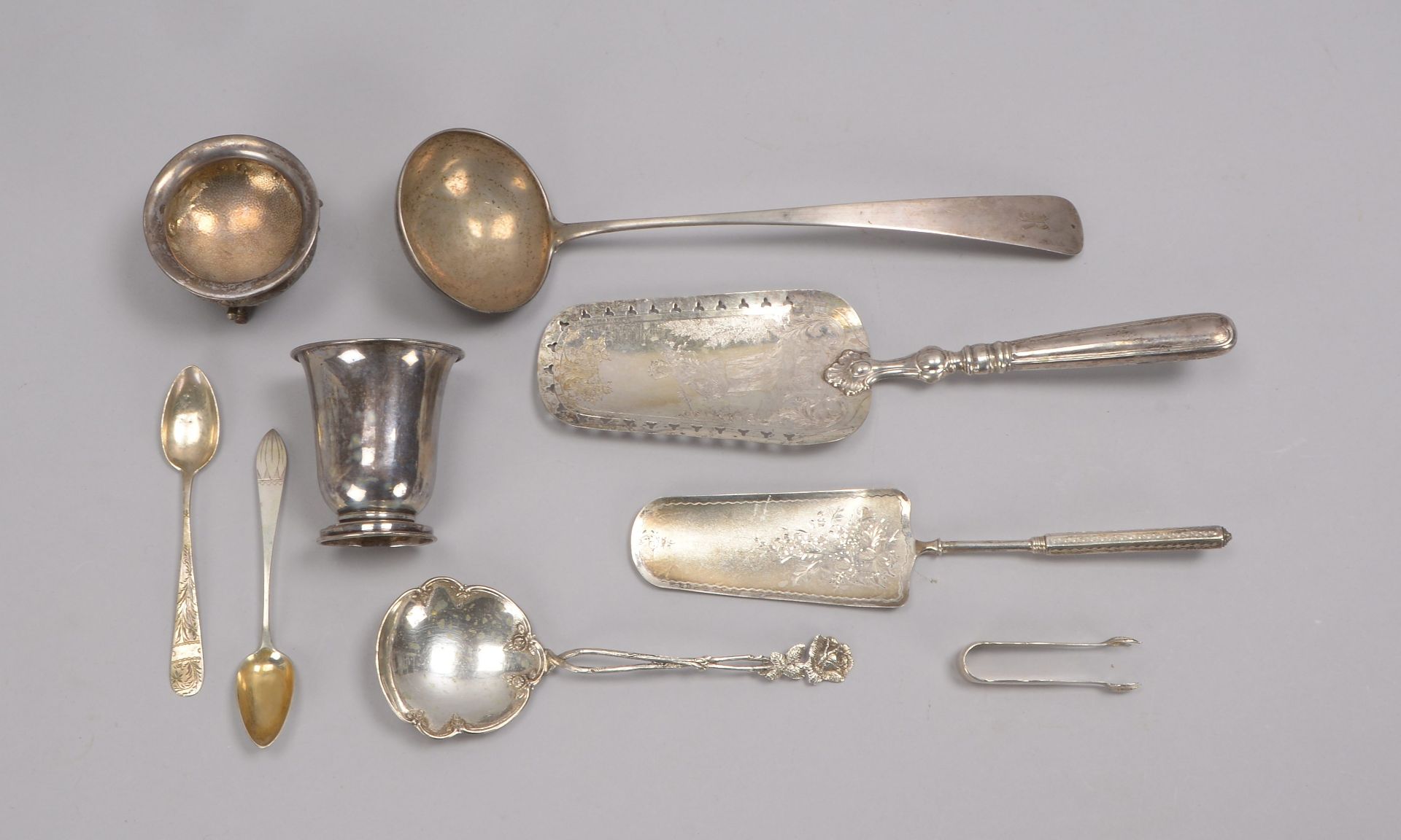 Kleines Silberkonvolut, verschiedene Silbergehalte und Teile; Gewicht 417 g