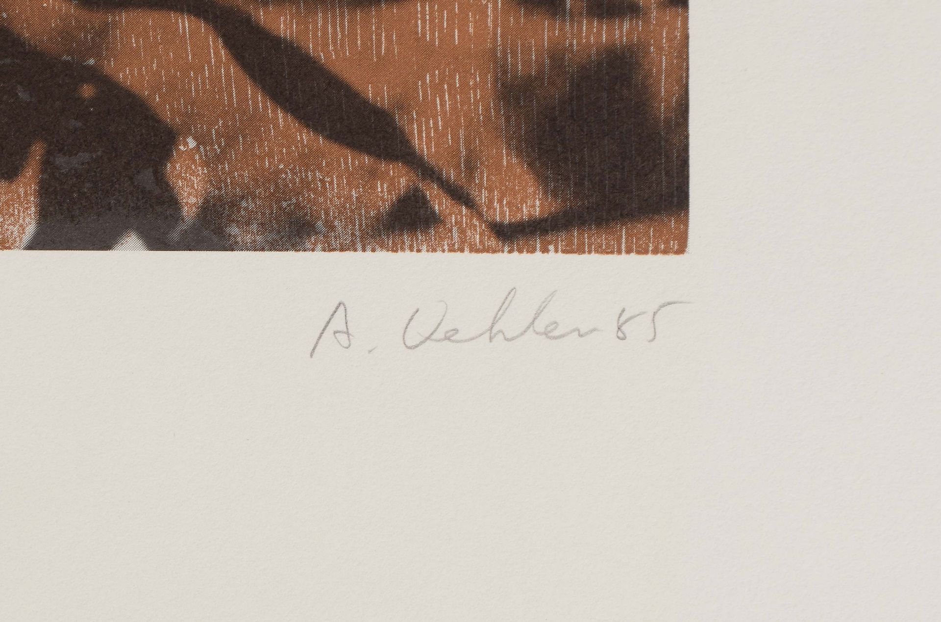 Oehlen, Albert, &#039;Jungfrau&#039;, Farboffset (Edition Griffelkunst), signiert/datiert - Image 2 of 2